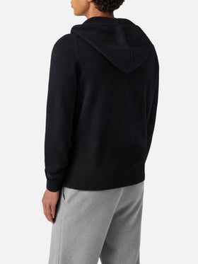 Notting hoodie in 100% lambswool black