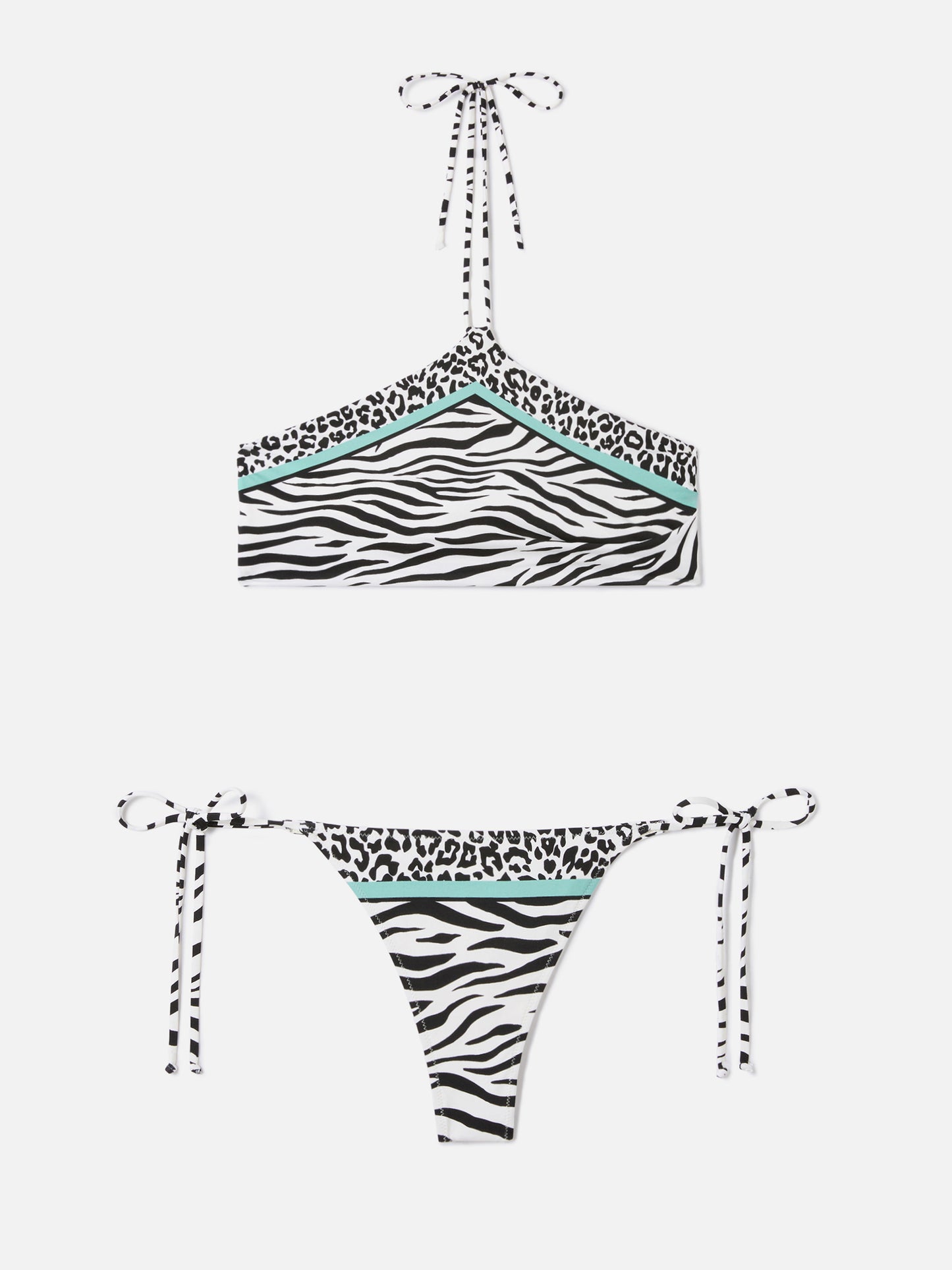 Bikini Nairobi Marielle à imprimé animal multicolore 