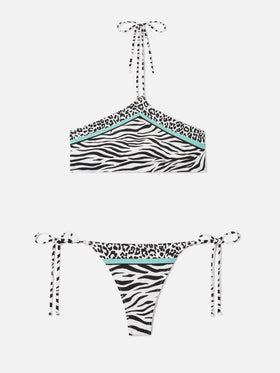 Bikini Nairobi Marielle à imprimé animal multicolore 