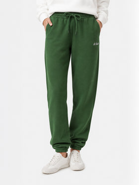 Jogginghose Odalys aus Baumwollfleece in Military Green 