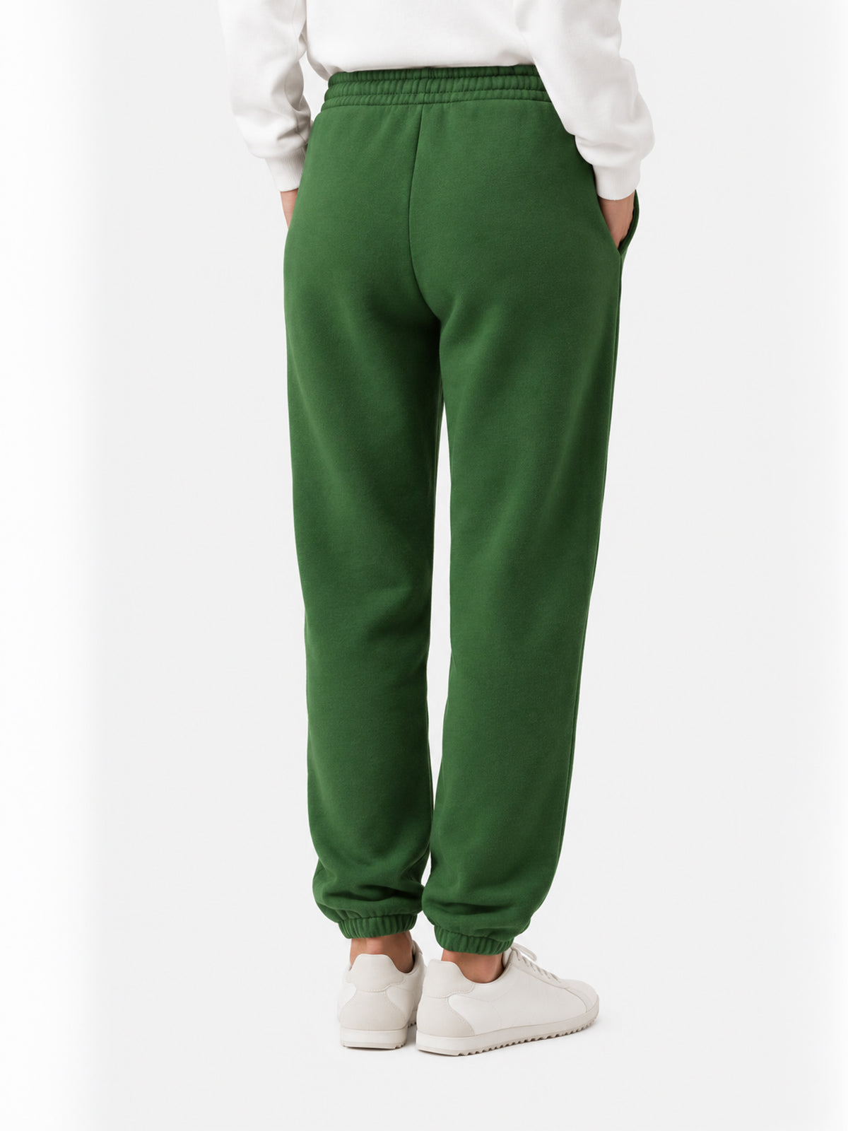 Jogginghose Odalys aus Baumwollfleece in Military Green 