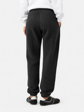 Pantalon de jogging Odalys en molleton de coton noir 