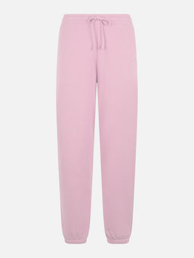 Pink cotton fleece jogger pants Odalys