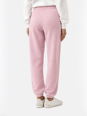 Pantaloni joggers Odalys in pile rosa