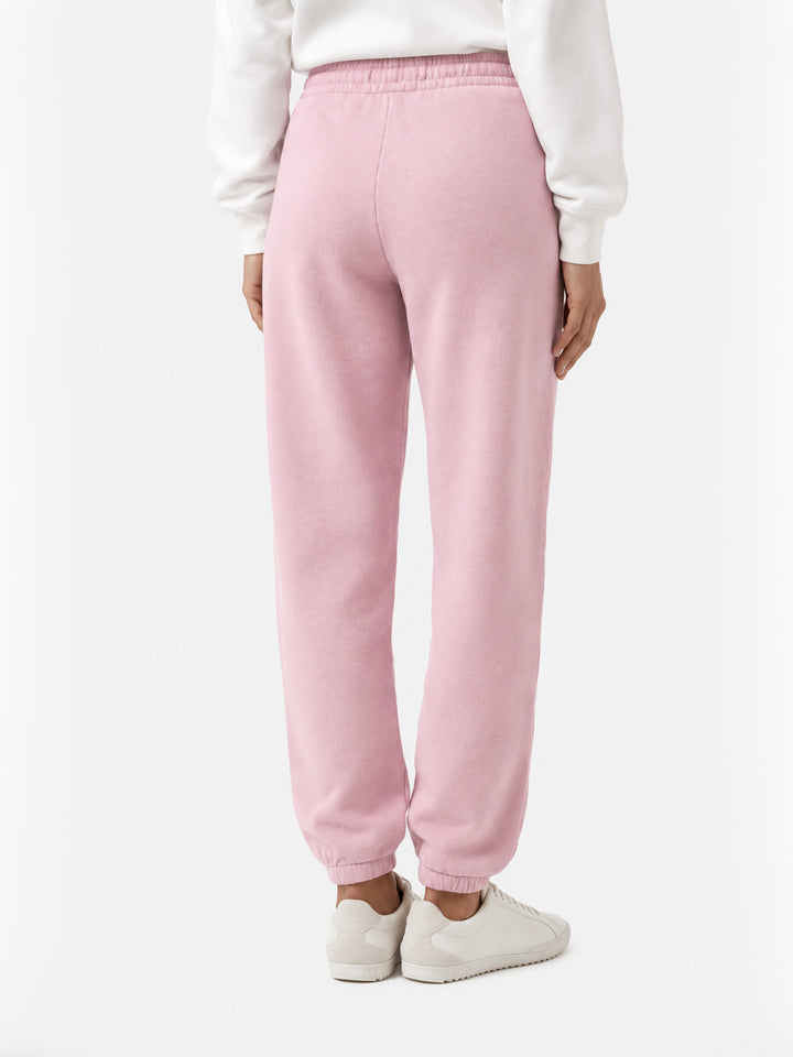 Pantalon de jogging Odalys en molleton de coton rose 