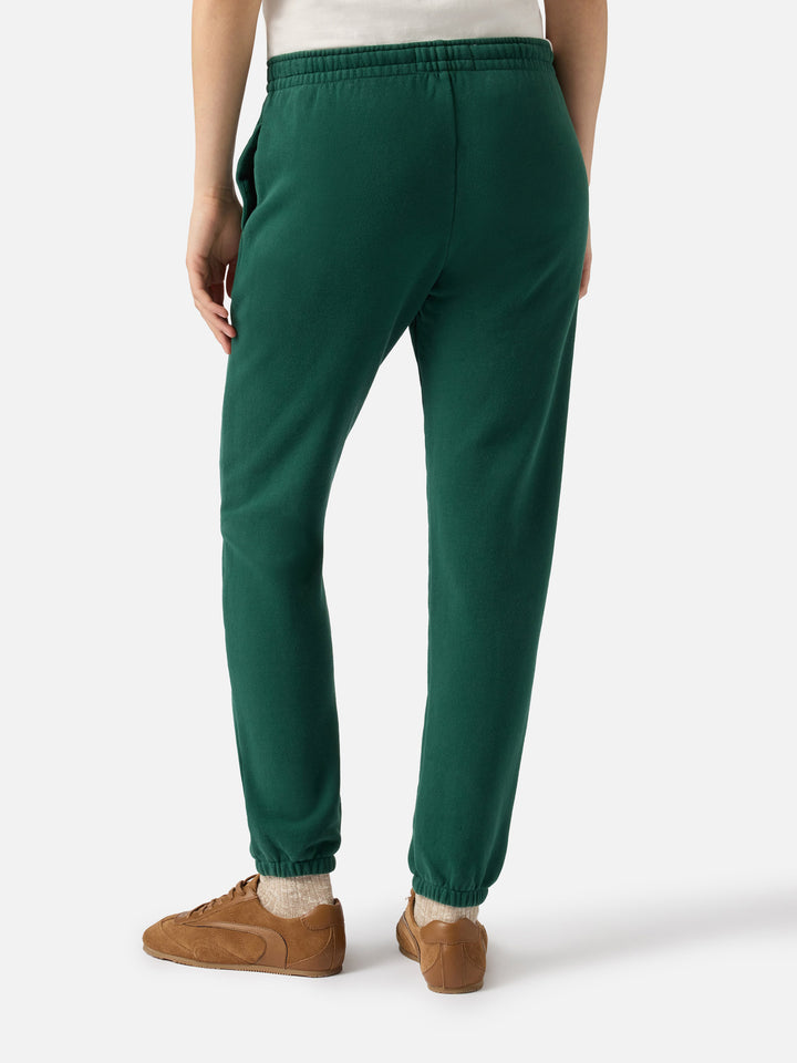 Pantalon de jogging Odalys en molleton de coton vert British 