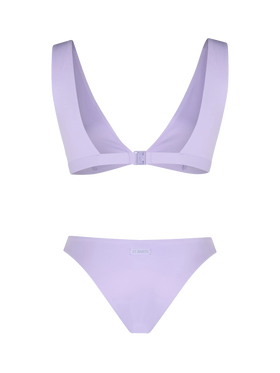 Woman lilac heatsealed scooped bikini Ofelia Reanna - MC2 Saint Barth