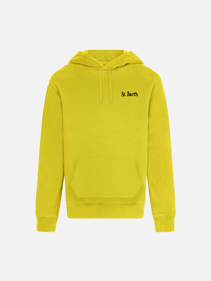 Felpa con cappuccio in cotone Oliver con ricamo St. Barth
