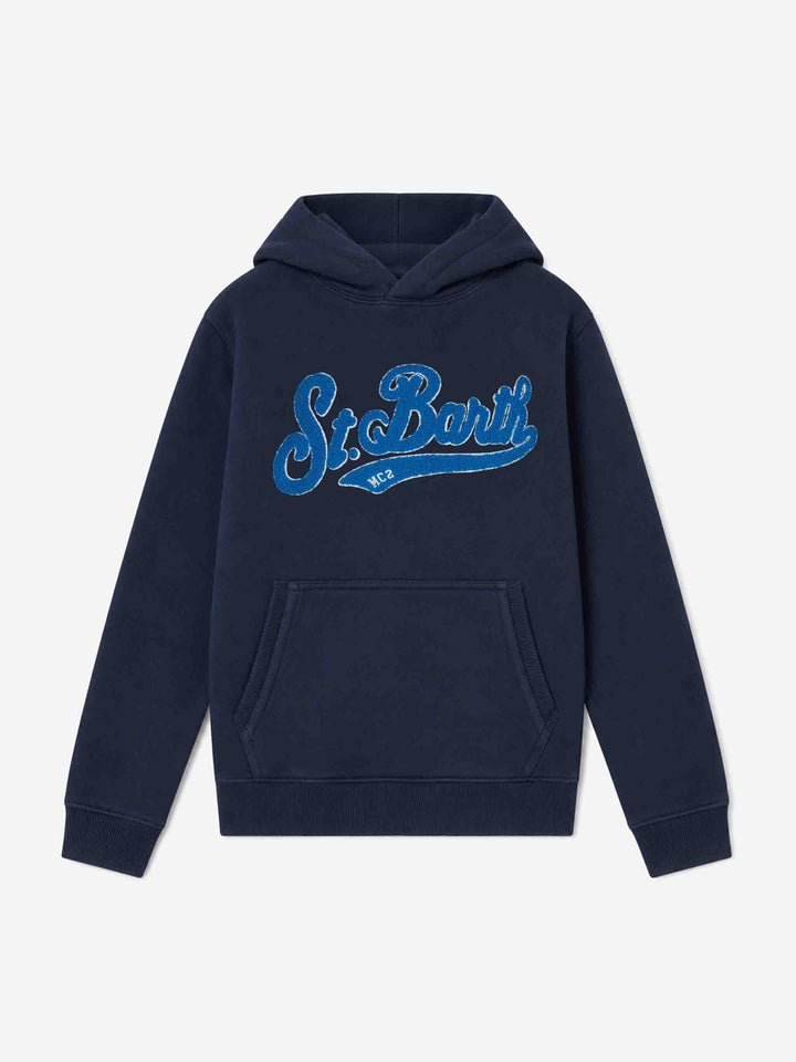 Sudadera con capucha azul marino para niño 