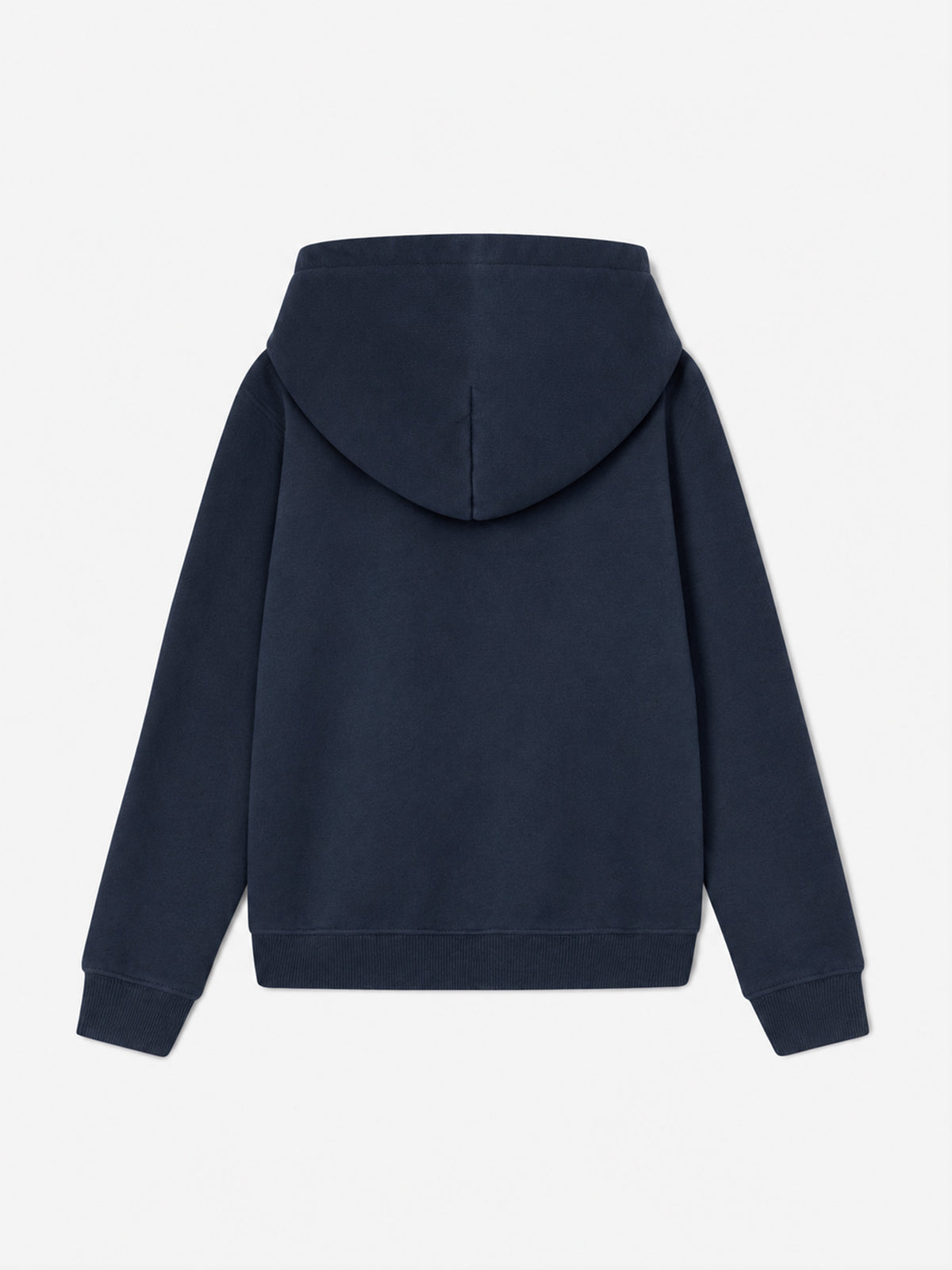 Felpa con cappuccio Oliver blu navy con logo in spugna