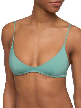 Paloma Marielle sage green bikini with scoop bralette top and classic briefs - MC2 Saint Barth