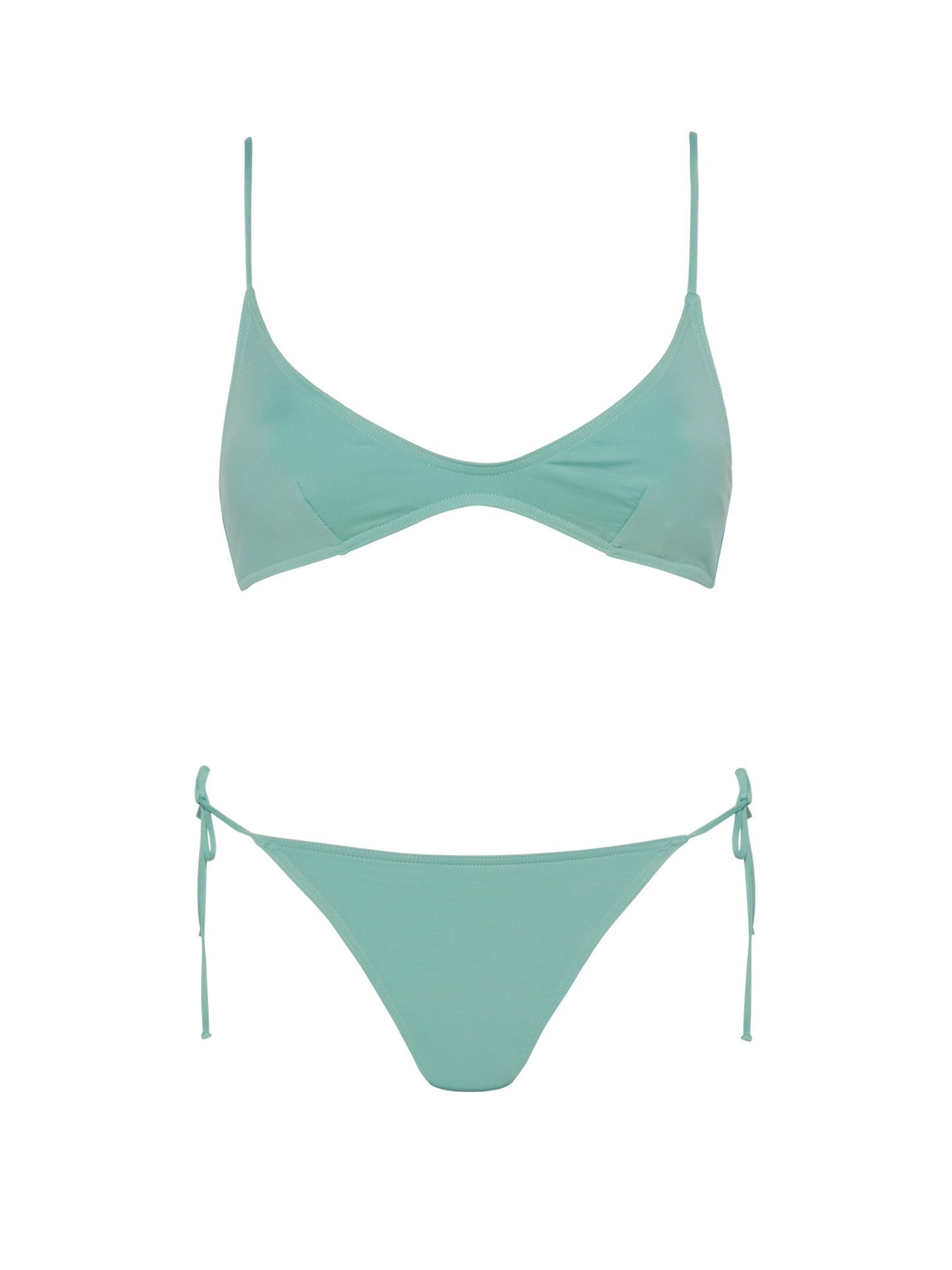 Paloma Marielle sage green bikini with scoop bralette top and classic briefs - MC2 Saint Barth
