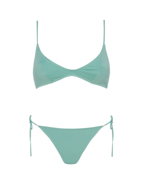 Paloma Marielle sage green bikini with scoop bralette top and classic briefs - MC2 Saint Barth