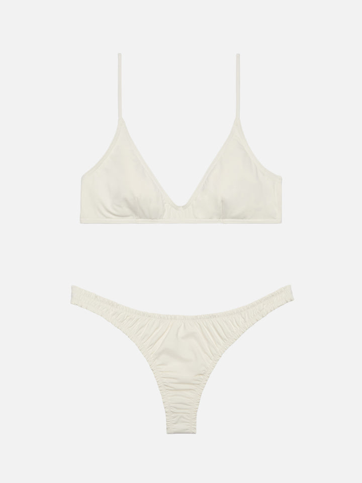 Nalu cremefarbener, frechster Badeslip – Paloma Cream Scoop Bralette