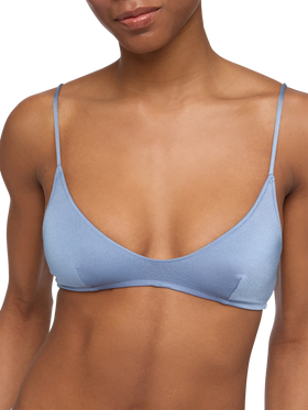 Paloma shimmer blue avio scoop bralette - MC2 Saint Barth