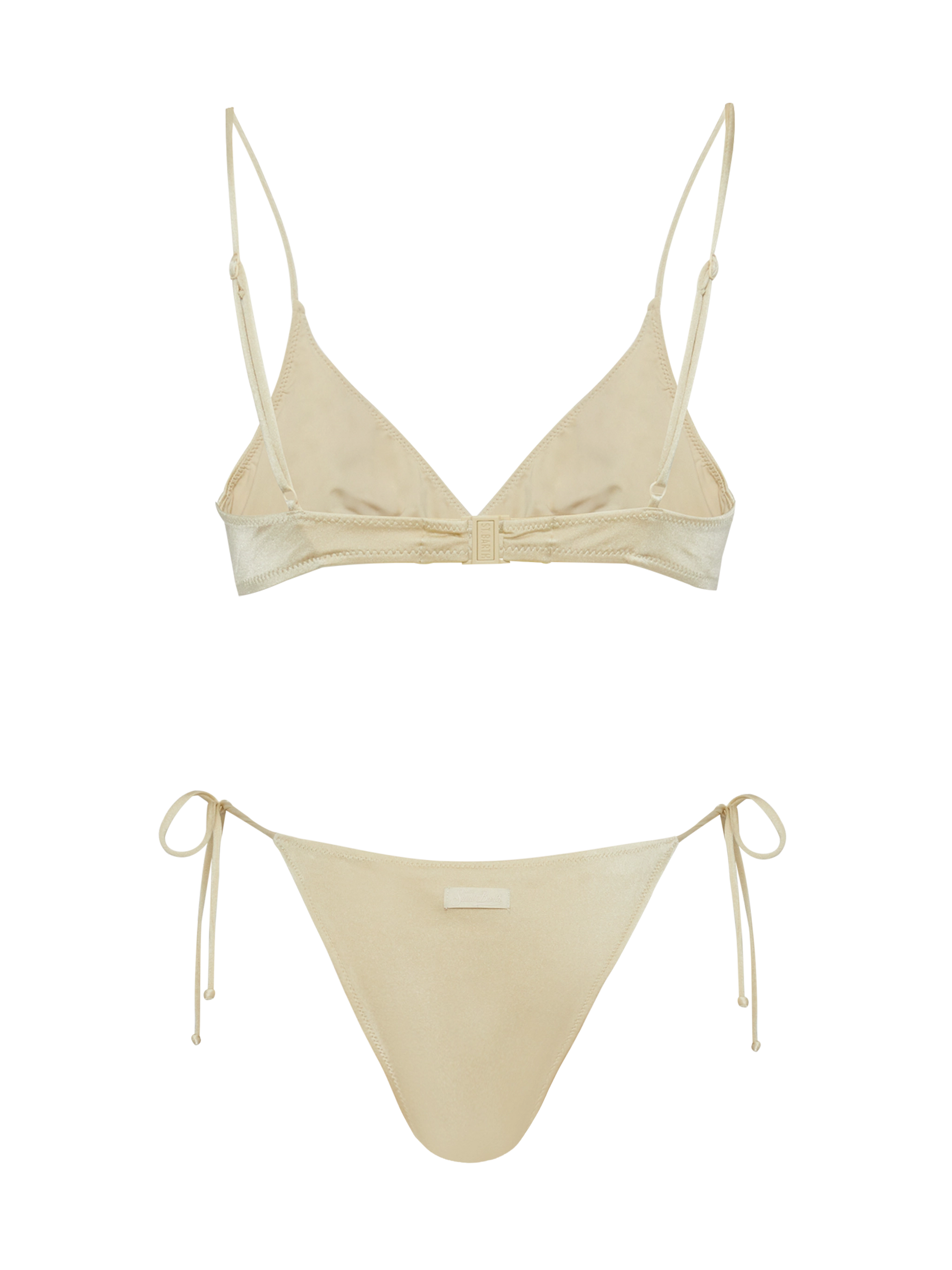Gold bralette bikini Paloma Marielle with rhinestone embellishment - MC2 Saint Barth