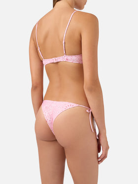 Bikini Paloma Marielle à imprimé bandana rose 