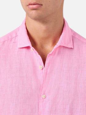 Pamplona pink linen shirt