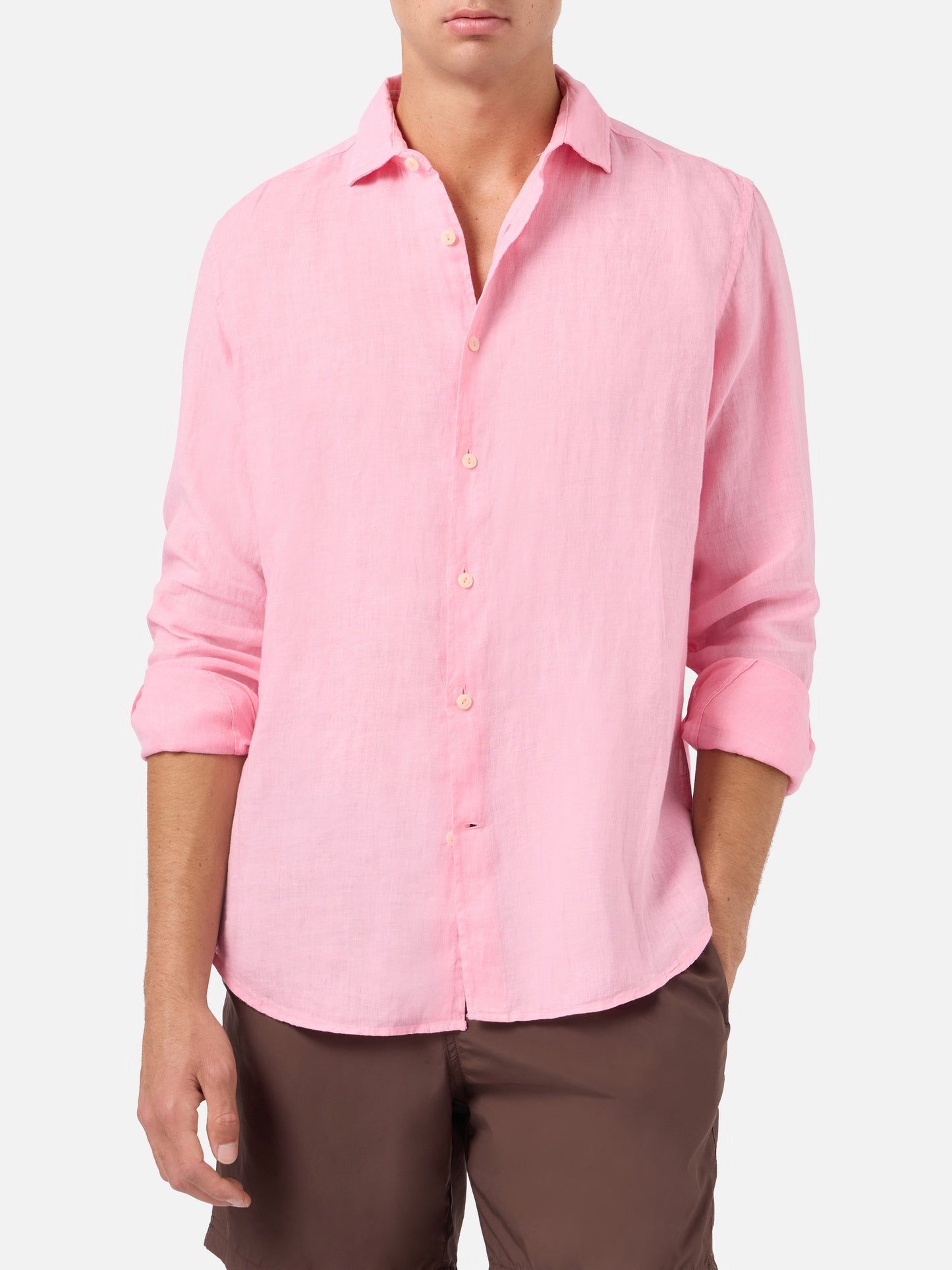 Pamplona pink linen shirt