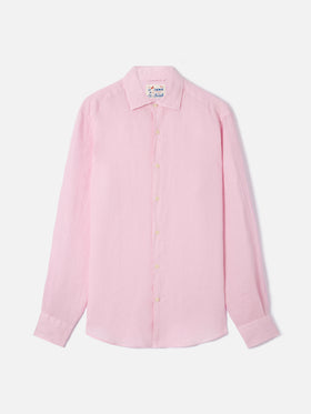 Chemise Pink Pamplona en pur lin 