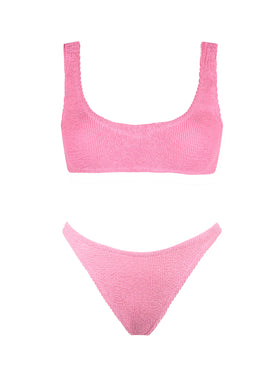 Bralette bikini Naima Naomi in pink crinkle
