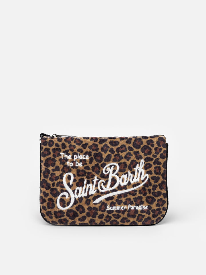 Pouch Parisienne in spugna animalier