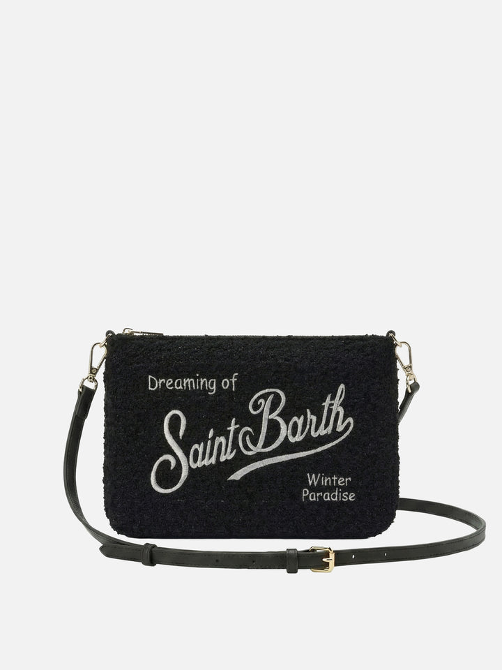 Borsa crossbody Parisienne Tweed nera