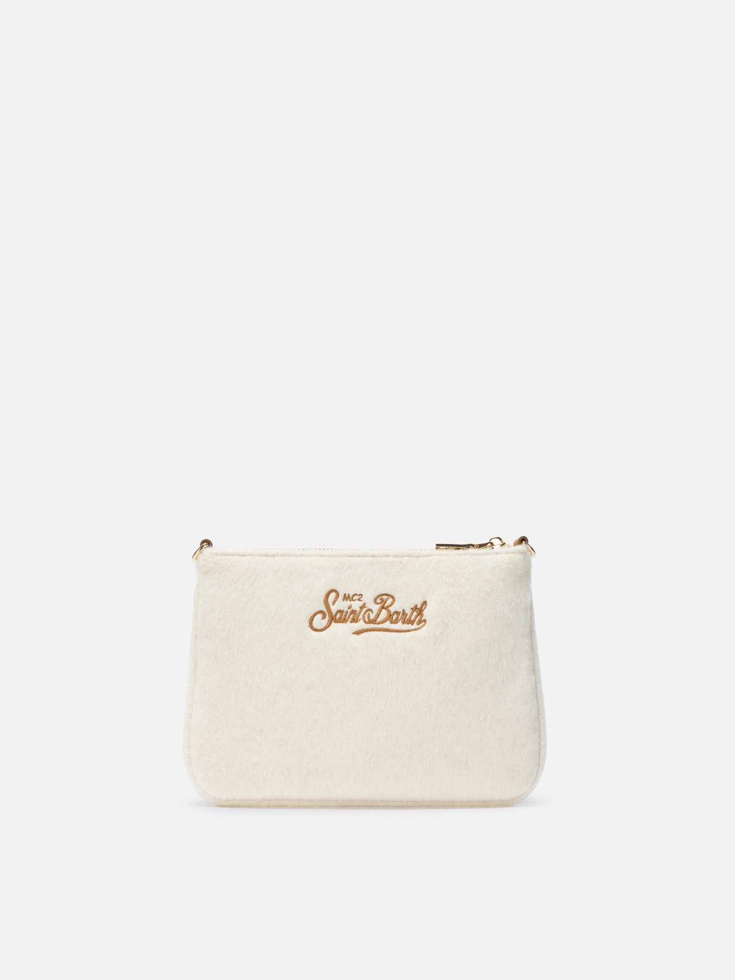 Parisienne Mini Shoulder Bag in white wool blend