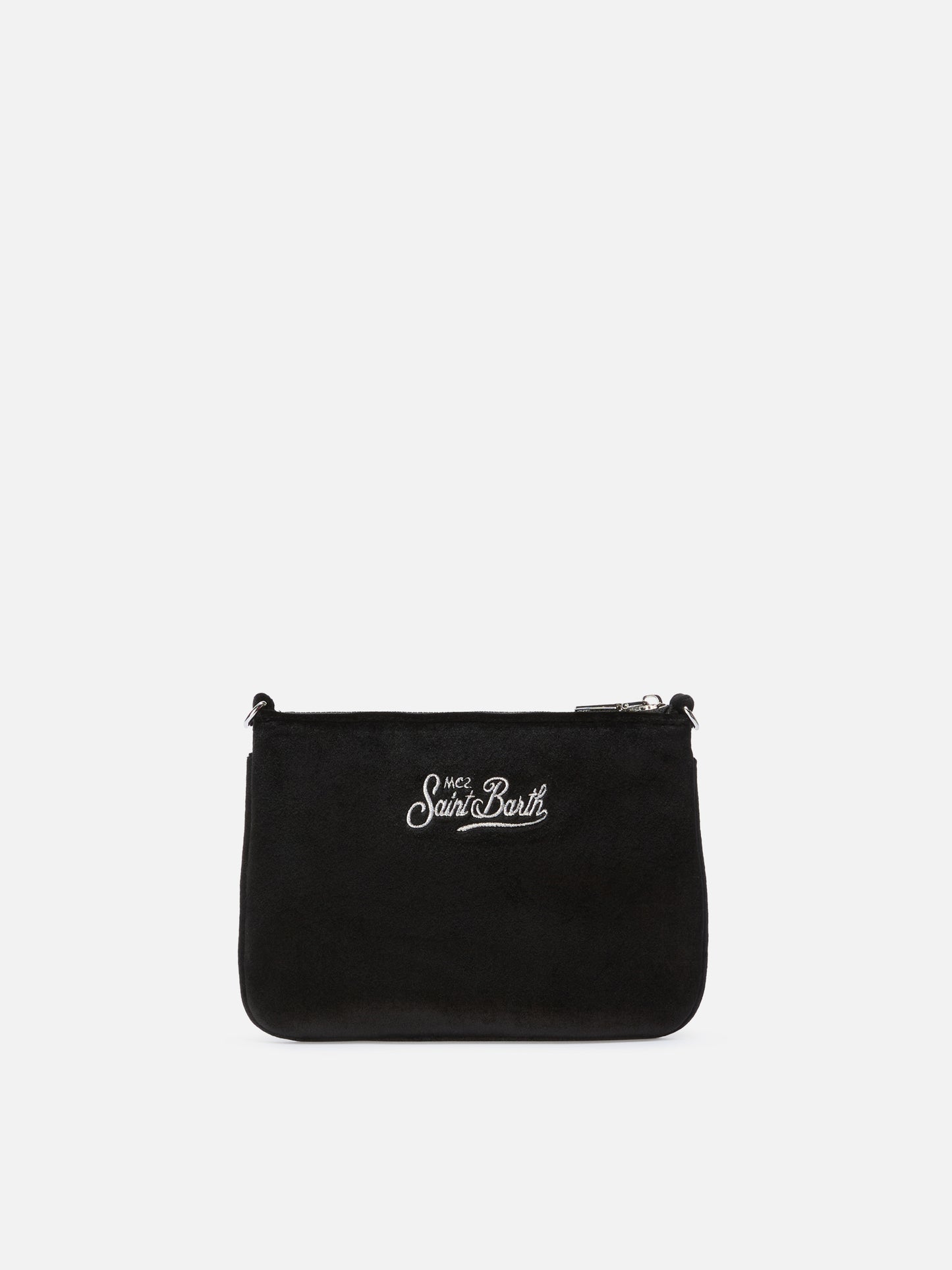 Borsetta a spalla Parisienne Mini Velvet nera