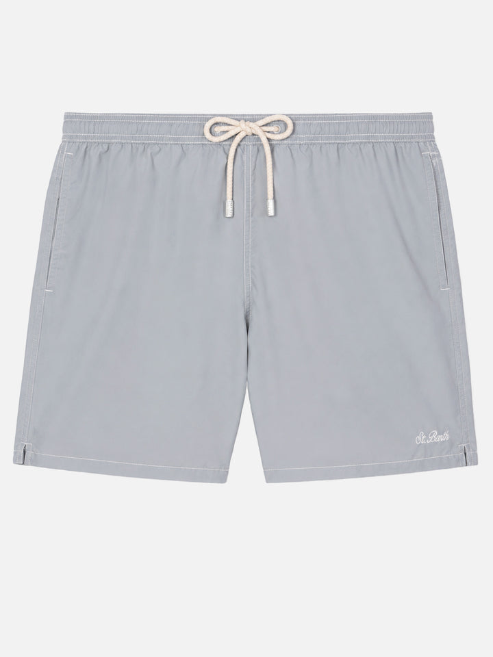 Graue klassische Badeshorts in mittlerer Länge Patmos 