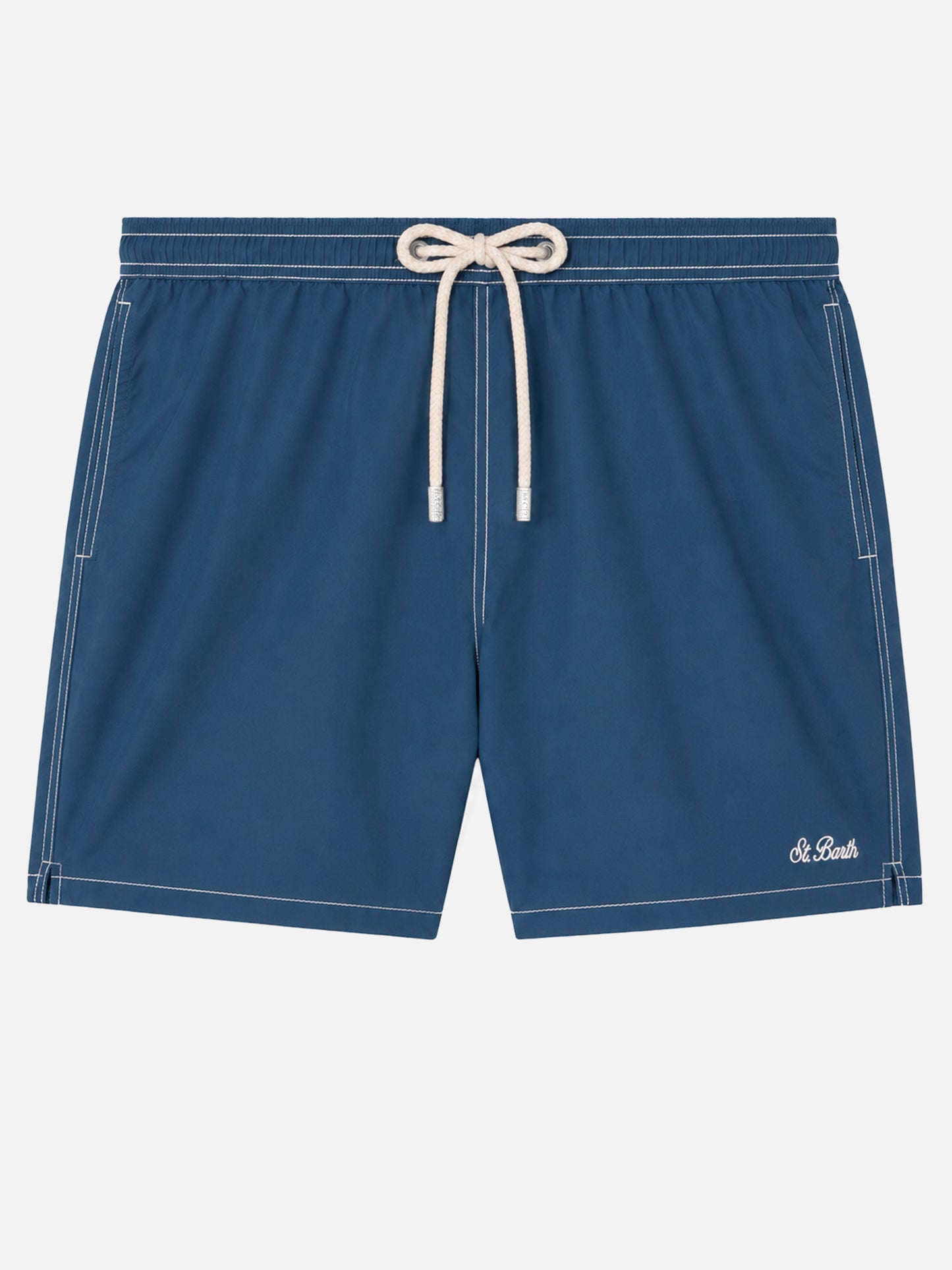 Marineblaue klassische leichte Badeshorts Patmos 