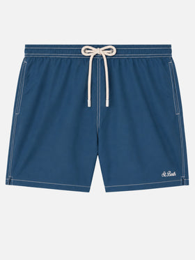 Marineblaue klassische leichte Badeshorts Patmos 