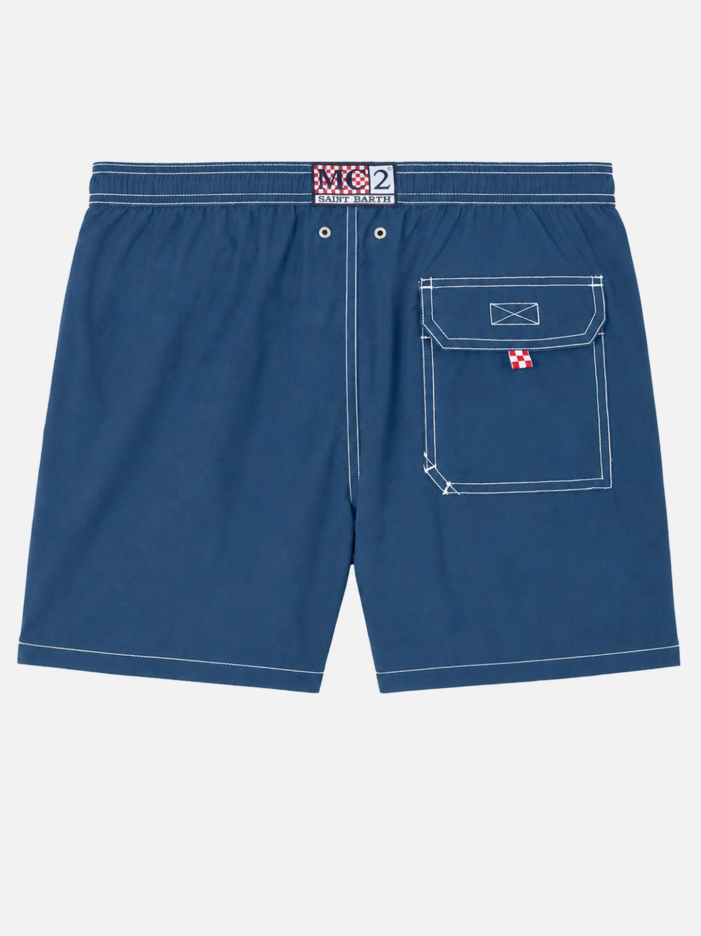 Marineblaue klassische leichte Badeshorts Patmos 