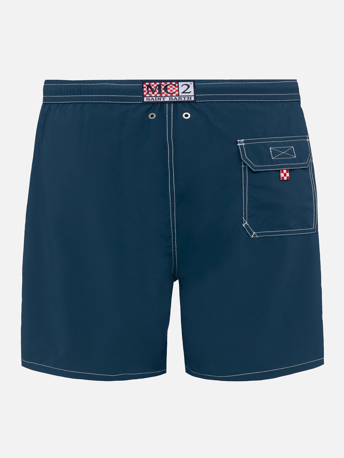 Light blue mid-length classic light swim shorts Patmos