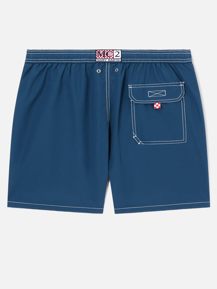Short de bain classique Patmos en vert British 