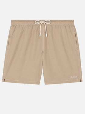 Short de bain classique Patmos en beige 