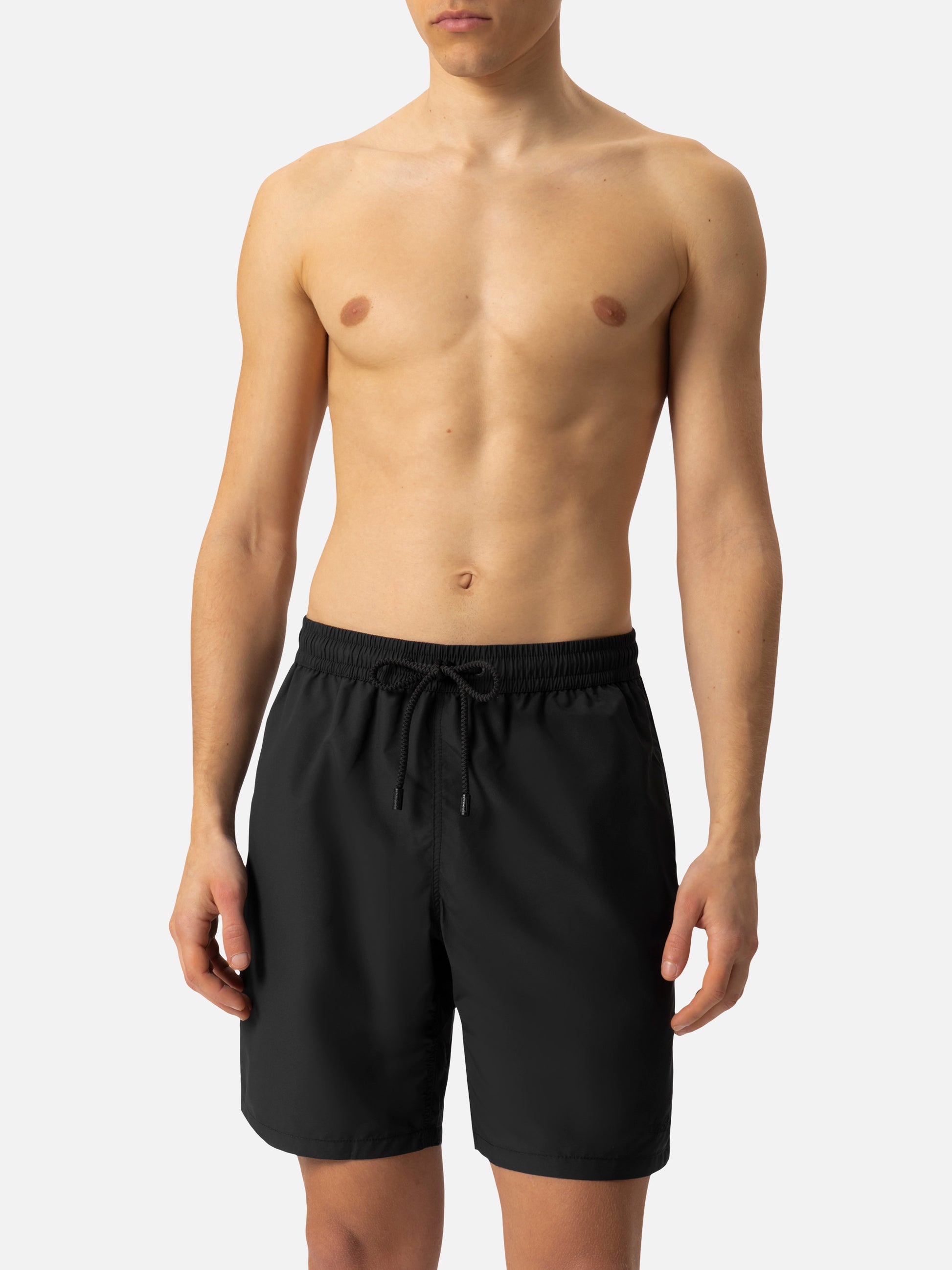 Black long swim shorts Patmos - MC2 Saint Barth