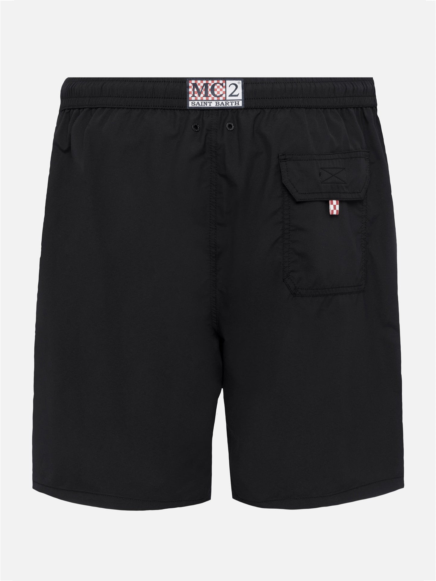 Black long swim shorts Patmos - MC2 Saint Barth