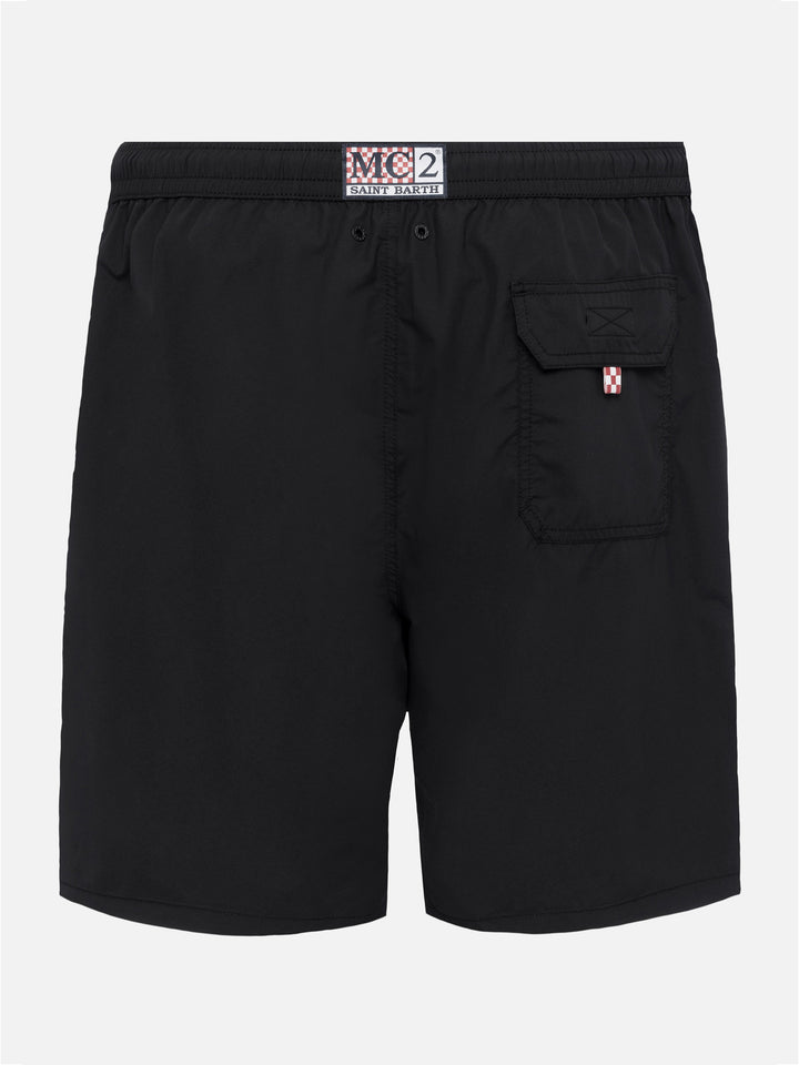 Black long swim shorts Patmos - MC2 Saint Barth