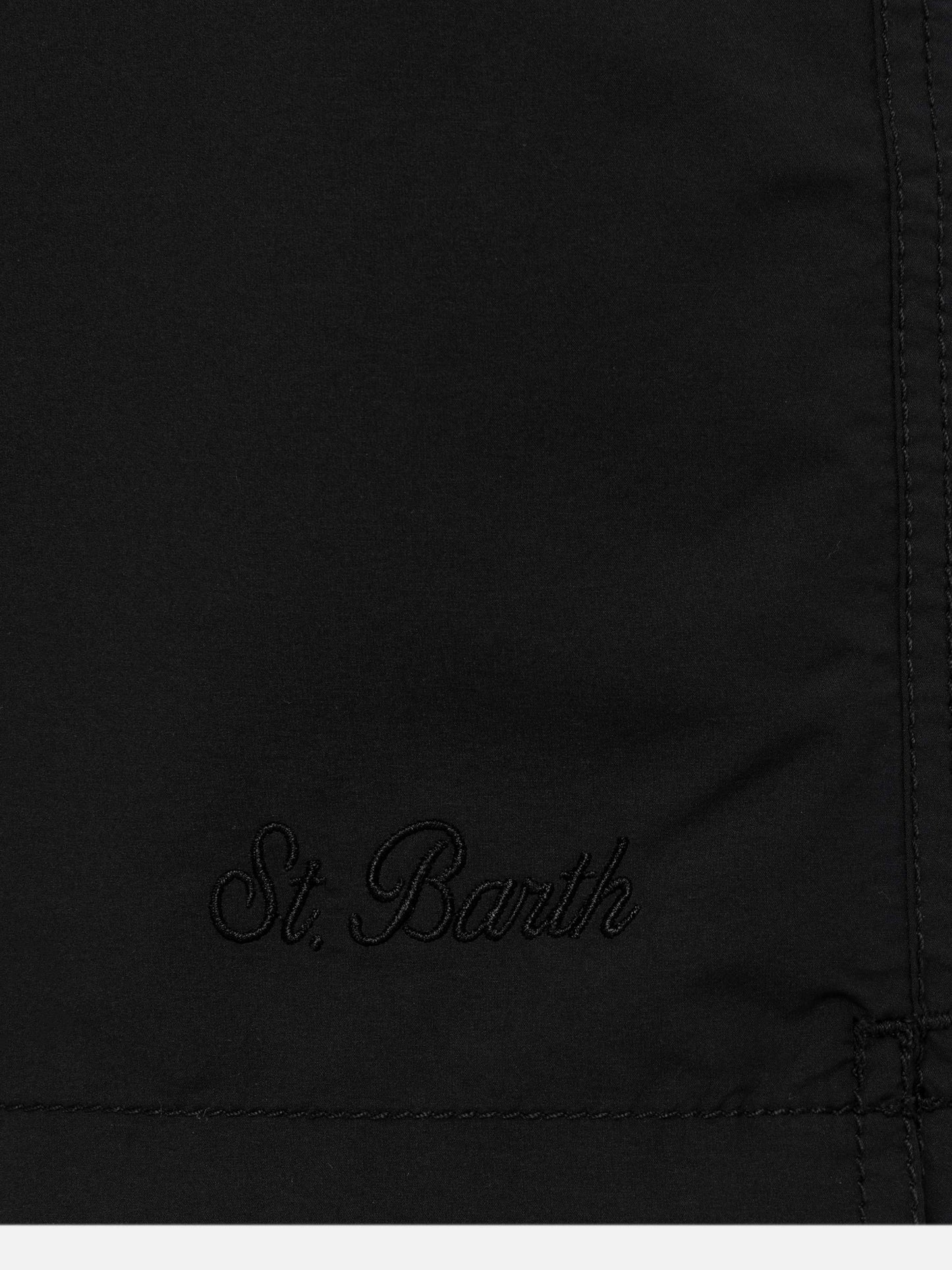 Black long swim shorts Patmos - MC2 Saint Barth