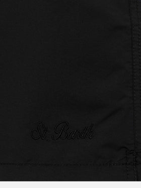 Black long swim shorts Patmos - MC2 Saint Barth