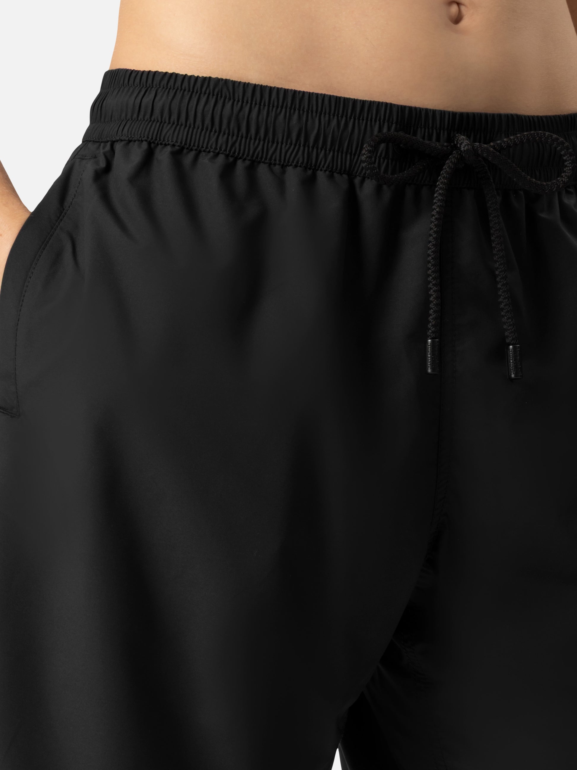 Black long swim shorts Patmos - MC2 Saint Barth