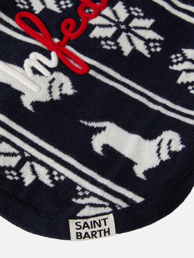 Hundepullover mit Infedele-Stickerei