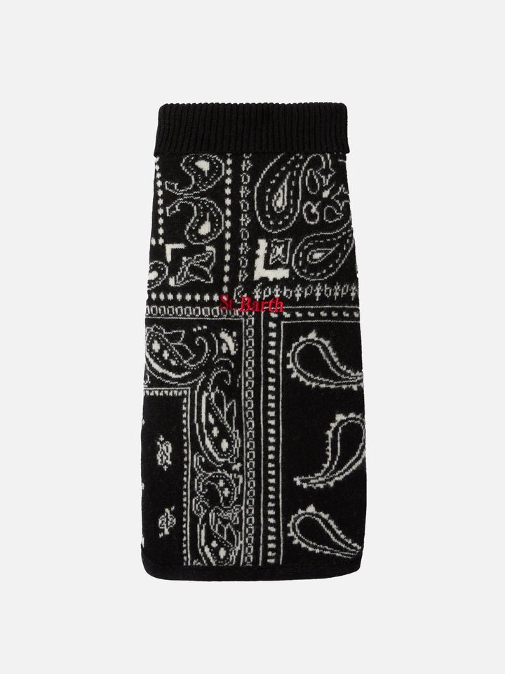 Dog sweater with Bandanna print