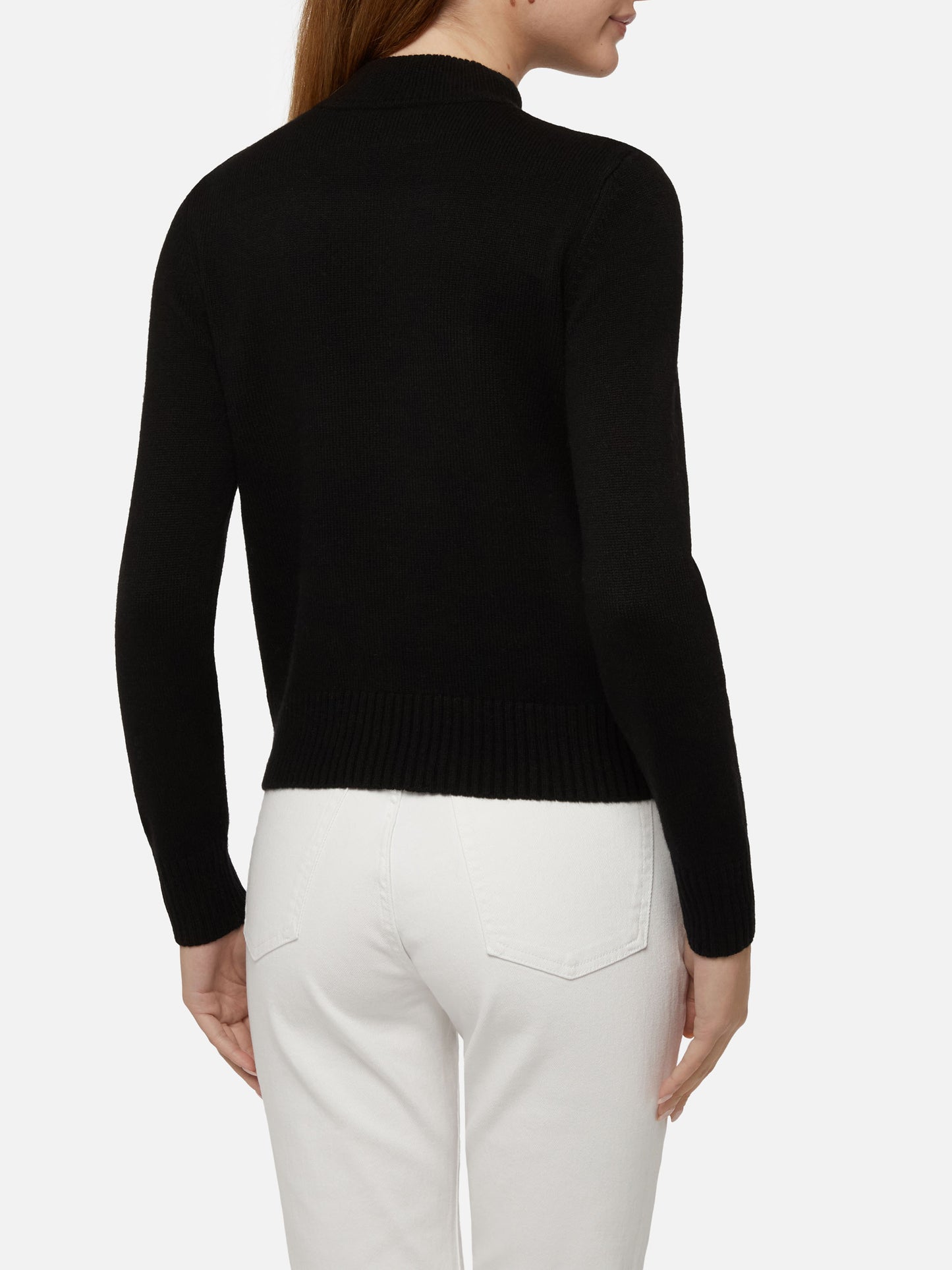 Crewneck sweater New Queen with Zermatt postcard jacquard - MC2 Saint Barth