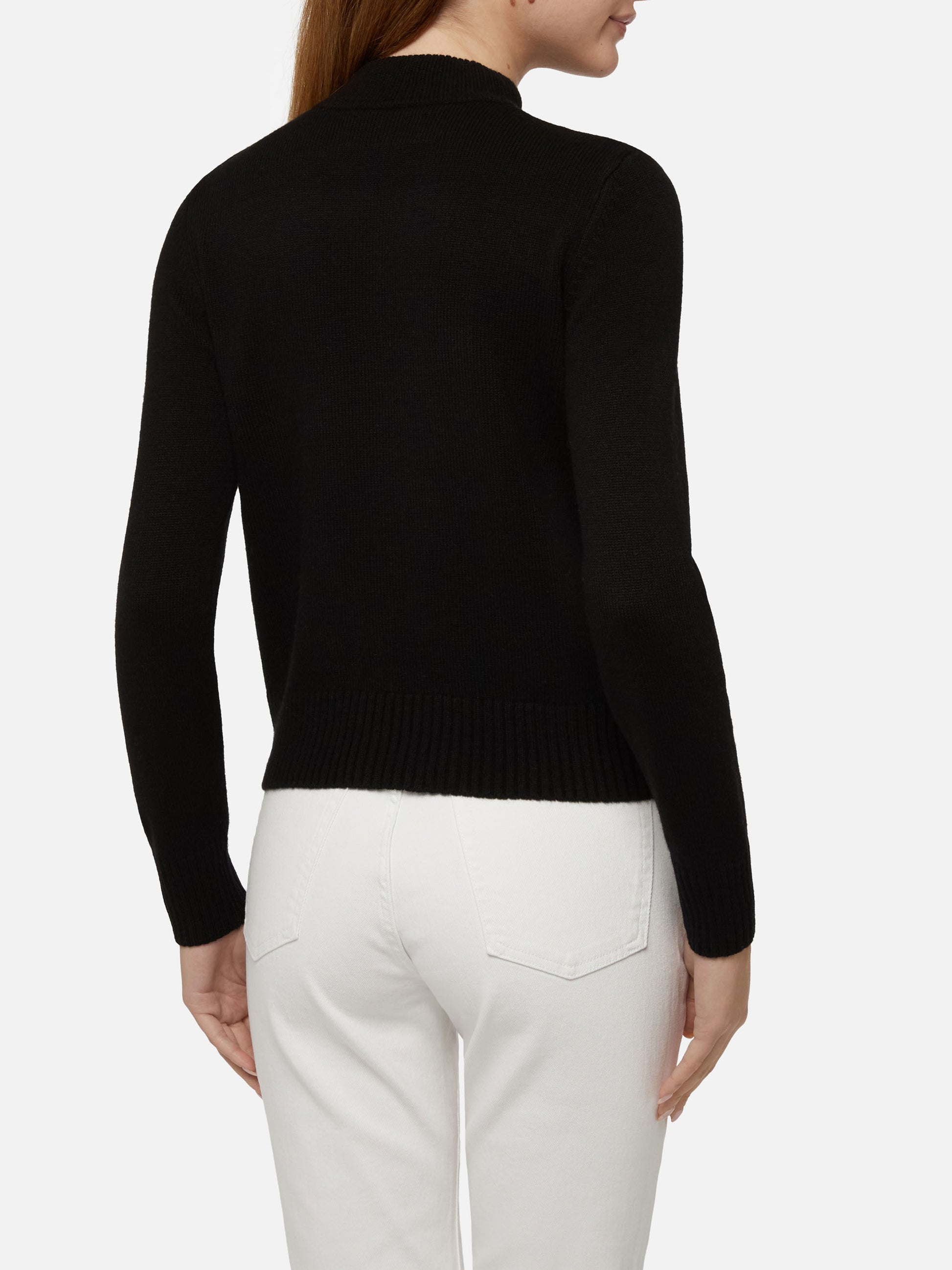 Crewneck sweater New Queen with Zermatt postcard jacquard - MC2 Saint Barth