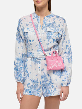 Pink linen Phone Bag - MC2 Saint Barth