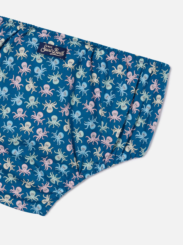 Pimmy baby bloomer with octopus print