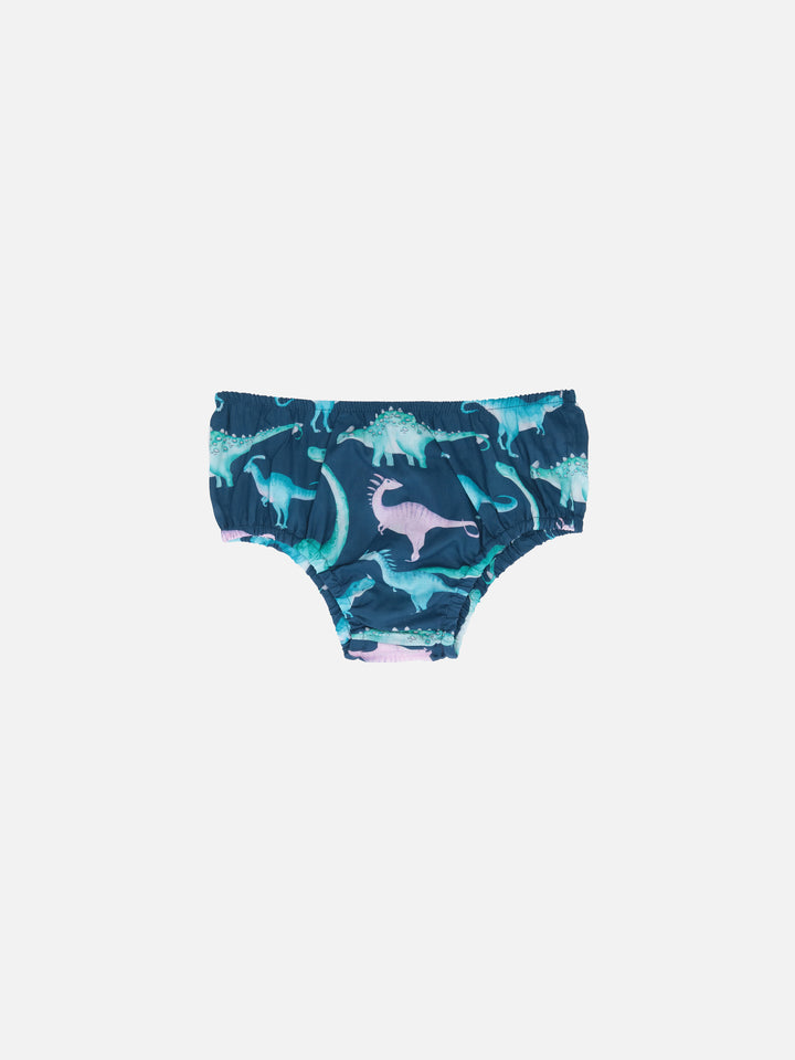 Infant bloomers Pimmy with dinosaurs print - MC2 Saint Barth