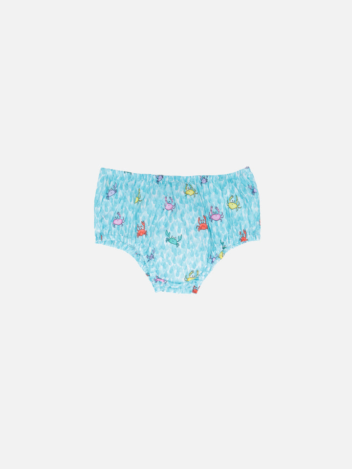 Infant bloomers Pimmy with crabs print - MC2 Saint Barth